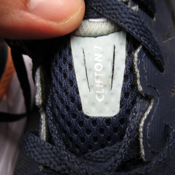 Hoka Running Shoes Women 10 Blue Clifton 7 Low Impact Lightweight Chunky Lace-Up - Picture 6 of 16